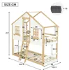 Etagenbett 90x200 cm Kinderbett Hausbett aus Produktbild-Vorschau 4