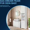 CASARIA® Badmöbel Set 2-tlg Weiß Waschbeckenunterschrank Produktbild-Vorschau 2