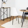 Chaise - HOME DECO FACTORY - Gustav - Design Épuré - Blanc Voir les images du produit 1