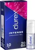 A product shot of Durex Intense Orgasmic Gel, showing both the box and the bottle. Voir les images du produit