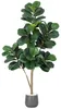 Sztuczny Fikus Liraste (Ficus Lyrata) 150 cm - Biało-czarny Podgląd zdjęcia produktu 2