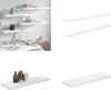 vidaXL Plovoucí police 4 ks. Vysoký lesk bílý 80x23,5x3,8 Náhled obrázku produktu 1
