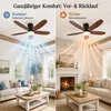 Stropní Ventilátor s LED Osvětlením 106cm Nízký Profil - Náhled obrázku produktu 13