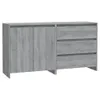 2-tlg. Sideboard Grau Sonoma Holzwerkstoff Produktbild-Vorschau 1
