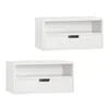 SoBuy Nachtkastje, wit, modern, model NKD03-WX2 Productafbeelding-voorbeeld 1