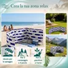 Lantigo Paravento da Spiaggia Ancora in Cerchio 12m | Anteprima dell’immagine prodotto 5