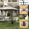 A gazebo set up in a garden with outdoor furniture. Náhled obrázku produktu