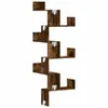 A wooden shelf unit with a zig-zag design. Náhled obrázku produktu