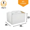 Boîte à gâteaux KAPAK, modèle 5, blanche, dimensions Voir les images du produit 2