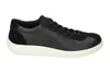 A black Ecco sneaker with a white sole is shown against a white background. Náhled obrázku produktu