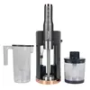 A Hagenuk Stabmixer Set ESMS-400 800W is displayed on a white background with its accessories. Produktbild-Vorschau
