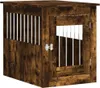 vidaXL Gabbia per cani in stile arredamento in rovere Anteprima dell’immagine prodotto 1