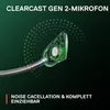 A close-up marketing image of a microphone with text overlays. Produktbild-Vorschau