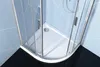 Polysan EASY Duschabtrennung Viertelkreis 900x800mm, L/R, Produktbild-Vorschau 2