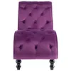 vidaXL Chaiselongue Lila Samt Produktbild-Vorschau 3