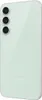 The back of a mint green Samsung Galaxy S23 FE smartphone is shown against a white background. The camera lenses are visible on the top left of the phone. Produktbild-Vorschau