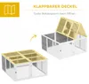 PawHut Freigehege Kleintierstall Kaninchenstall aus Holz, Produktbild-Vorschau 6