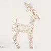 HOMLA KAICE Rentier gold Dekoration mit LED 38 cm 15 LED Produktbild-Vorschau 2