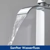 Wasserfall Waschtischarmatur Hoch, 304 Edelstahl Chrom, Produktbild-Vorschau 5