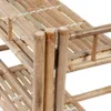 Close-up view of a multi-tiered bamboo shelf. Anteprima dell’immagine prodotto