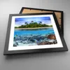 Gerahmtes Poster - Schwarzer Rahmen - Strand lagune wasser Produktbild-Vorschau 3