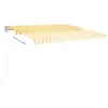 vidaXL Markise Automatisch Einziehbar 400x350 cm Gelb und Produktbild-Vorschau 4