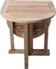 A wooden folding balcony table. Produktbild-Vorschau