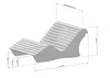 Holzliege Waldsofa Wellenliege Relaxliege "Sigi" Produktbild-Vorschau 7