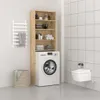 vidaXL Mobile per lavatrice in rovere Sonoma 64x24x190 cm Anteprima dell’immagine prodotto 2