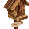 Relaxdays Deko Vogelhaus mit Blumentopf, Tannenholz, Produktbild-Vorschau 6