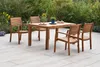 Merxx Gartenmöbel Set Batavia 5tlg., 4 Stapelsessel, Produktbild-Vorschau 1