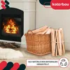 KOTARBAU® Weidenkorb für Brennholz Holzkorb für Kaminholz Produktbild-Vorschau 4