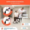 Clinicalfy Sedia a rotelle Carrozzina per anziani Anteprima dell’immagine prodotto 3