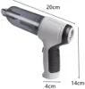 A handheld vacuum cleaner with dimensions shown. Produktbild-Vorschau
