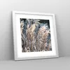 Gerahmtes Poster - Weißer Rahmen - Stock Ähren Boho - 30x30 Produktbild-Vorschau 8