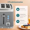 HOMCOM Wasserkocher Toaster Set 1,7L Schnell Wasserkocher 4 Produktbild-Vorschau 8
