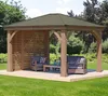 Westmann Holz Seitenwand für Pavillon Devon Natur 8x298x232 Produktbild-Vorschau 3
