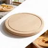 Kulaté dřevěné prkénko z bukového dřeva 25 cm s drážkou na Náhled obrázku produktu 1