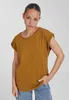 Urban Classics Kurzarm-T-Shirt für Frauen Slipout senf 5XL Produktbild-Vorschau 6