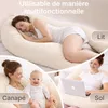 Oreiller ELONEO pour dormir sur le côté avec housse, Voir les images du produit 4