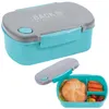 BACKUP Lunchbox Lunchpaket Brotdose Pausendose BLAU leicht Produktbild-Vorschau 1