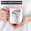 Trendation - Regenbogen Skelett Fledermaus Grafik Tasse Produktbild-Vorschau 2