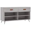 vidaXL Schuhbank Grau Sonoma 102x35x55 cm Holzwerkstoff -  Produktbild-Vorschau 12