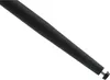 A close-up shot of a black bar stool leg with an adjustable foot. Produktbild-Vorschau
