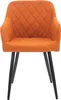 Esszimmerstuhl HLO-CP76 Stoff  orange Produktbild-Vorschau 2