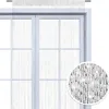 Fadenvorhang mit Polyester weiß-silber Produktbild-Vorschau 1