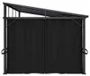 vidaXL Pavillon mit Vorhängen 405x294x244 cm Anthrazit Produktbild-Vorschau 6