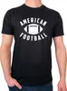 Huuraa Herren T-Shirt American Football Ball 3XL Black Bio Produktbild-Vorschau 1