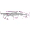 The Living Store Palettenbett Honigbraun 120x200 cm Produktbild-Vorschau 7