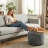 Pouf Sitzhocker Weich Runder Sitzpouf, Pouf Hocker, Couch Produktbild-Vorschau 8